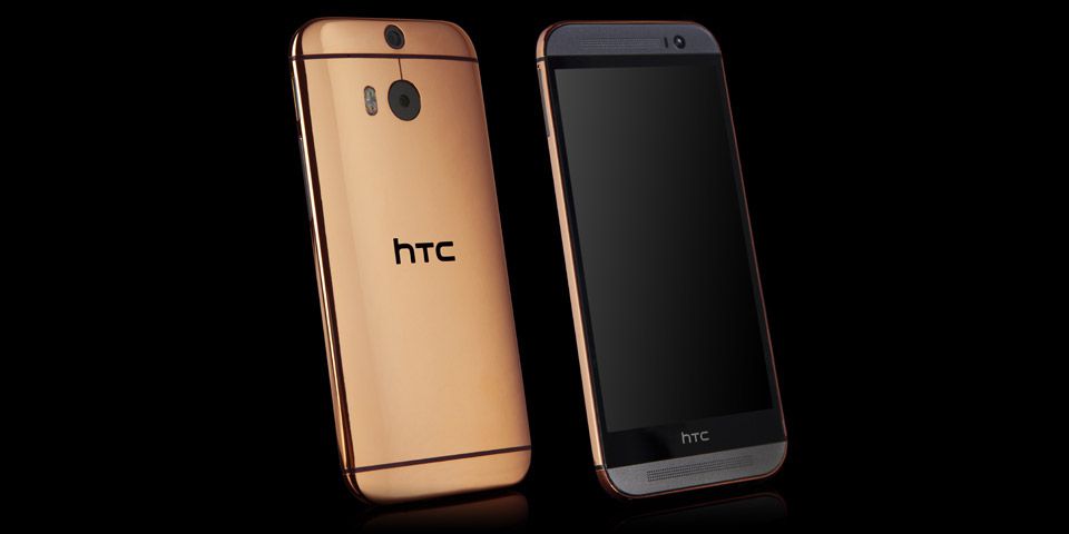 HTC One M8 gold rose