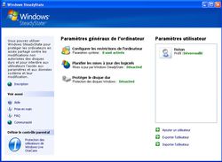 Interface principale