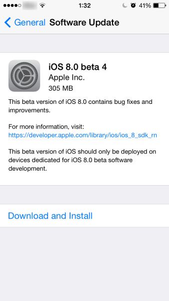 iOS 8 1