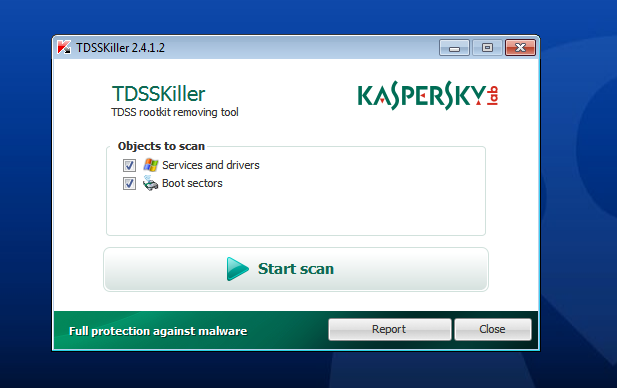 Kaspersky TDSSKiller screen2