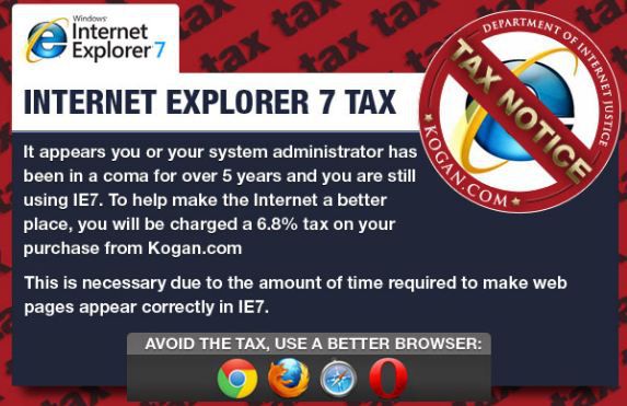 Kogan-IE7-taxe-notification