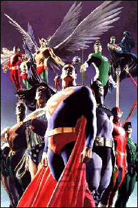 Ligue justiciers dessinee par alex ross