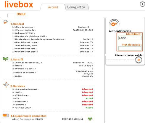 Livebox-2-sagem-acces-interface