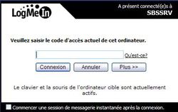 LogMeIn Connexion au poste