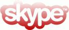 Logo skype rouge