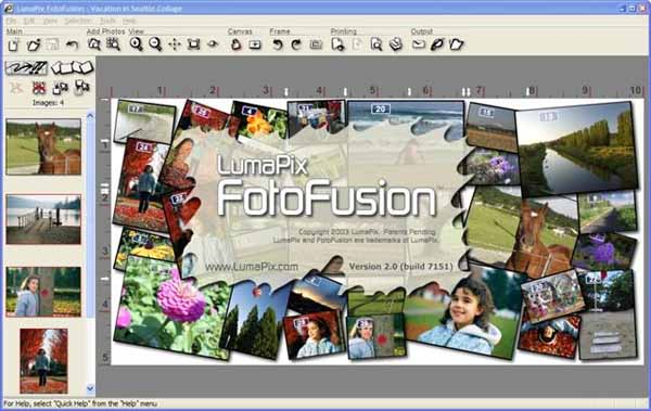 LumaPix FotoFusion screen 1