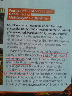 Mario kart wii scan