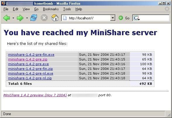 MiniShare screen1