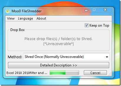 Moo0 FileShredder screen1