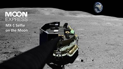 Moon Express MX-1 Selfie on the Moon