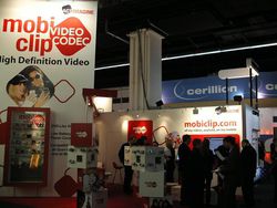 MWC 2008 Actimagine Mobiclip stand