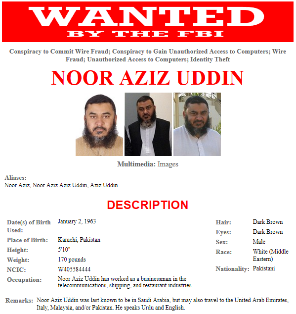 Noor-Aziz-Uddin-Most-Wanted-FBI
