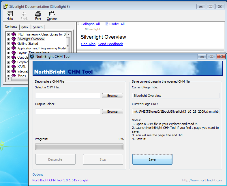 NorthBright CHM Toolscreen 2