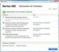 Norton 360 optimisation