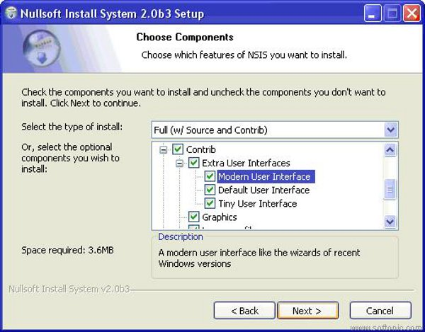 Nullsoft Scriptable Install System screen 3