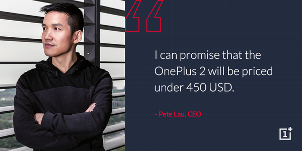 OnePlus 2 prix Pete Lau