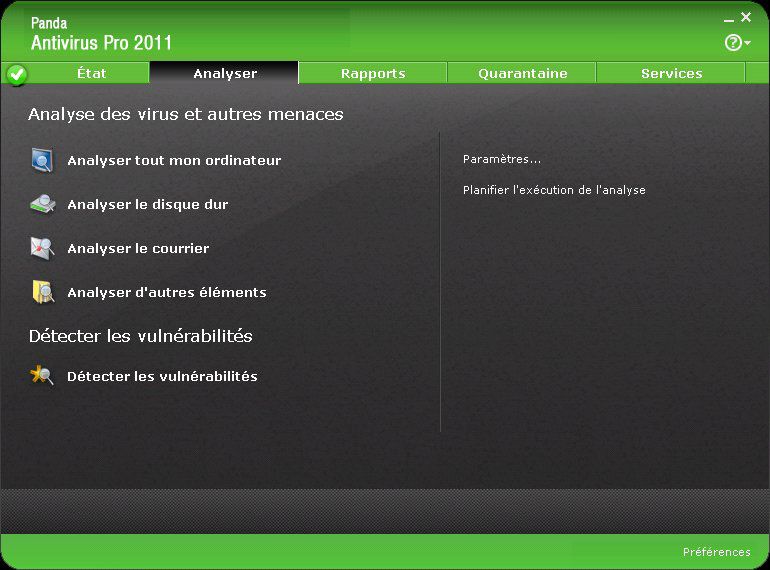 Panda Antivirus Pro 2011 screen 1