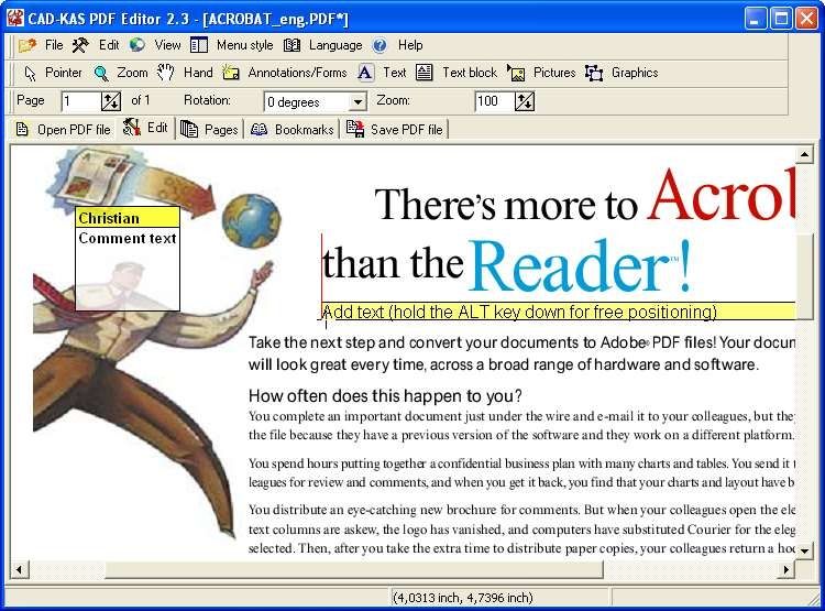 PDF Editor screen 1