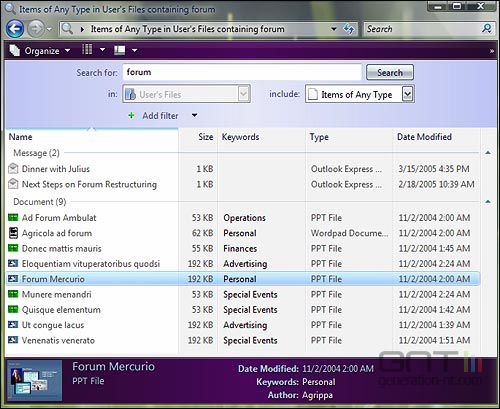 Windows Vista clichés officiels