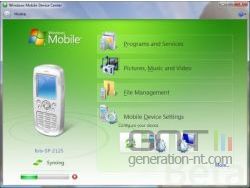 Windows Mobile Device Center Windows Mobile Device Center