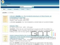 Windows Live Search Books ; résultats