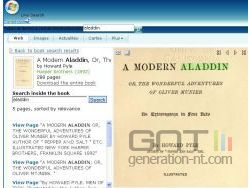 Windows Live Search Books ; visionneuse
