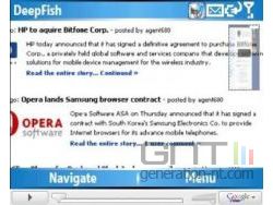 DeepFish ; navigateur web pour smartphones sous Windows Mobile