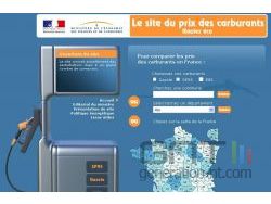 Site du prix des carburants ; page d'accueil