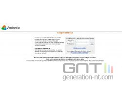 Webzzle ; capture page d'accueil