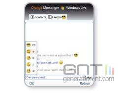 Orange Messenger by Windows Live ; capture 2