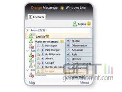 Orange Messenger by Windows Live ; capture 3