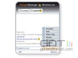 Orange Messenger by Windows Live ; capture 4