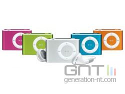 ipod shuffle couleurs