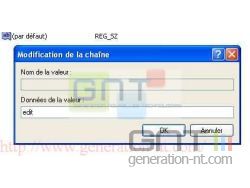 Modification de la valeur chaîne