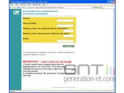 Arnaque phishing ; Crédit Agricole ; mars ; capture 2 Arnaque phishing ; Crédit Agricole ; mars ; capture 2