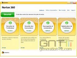 Symantec Norton 360 ; capture 1