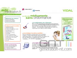 Autom&eacute;dication.fr ; VIDAL ; page d'accueil