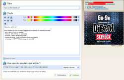 Skyblog nouveau juin 2007  vue 1