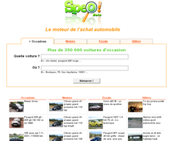 Speo.com page accueil