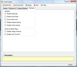 VistaTweaker Software