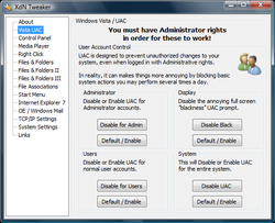 XdN Tweaker UAC