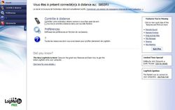 LogMeIn - Interface principale