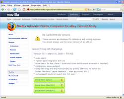 eBay Firefox 1
