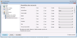 VLC raccourcis 2