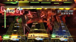 Rock Band 2 screen