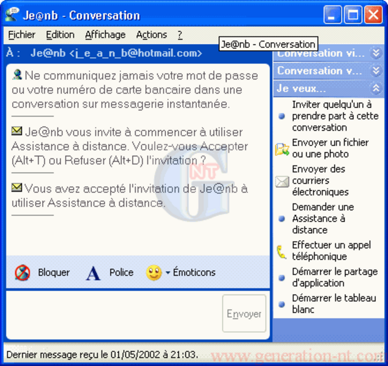 Article n° 17 - Assistance à distance avec Windows XP. - 7