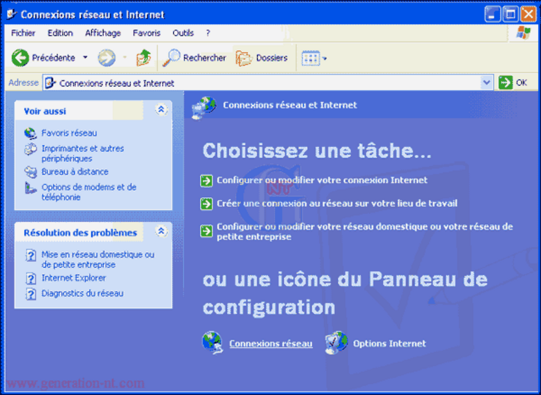 Article n° 7 - Installation de l'ADSL - modem ethernet - 06 connexion réseau internet windows xp