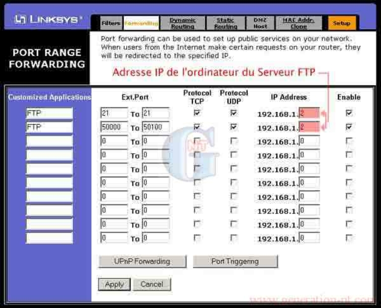 Article n° 24 - Créez un serveur FTP derrière un routeur Linksys - 4