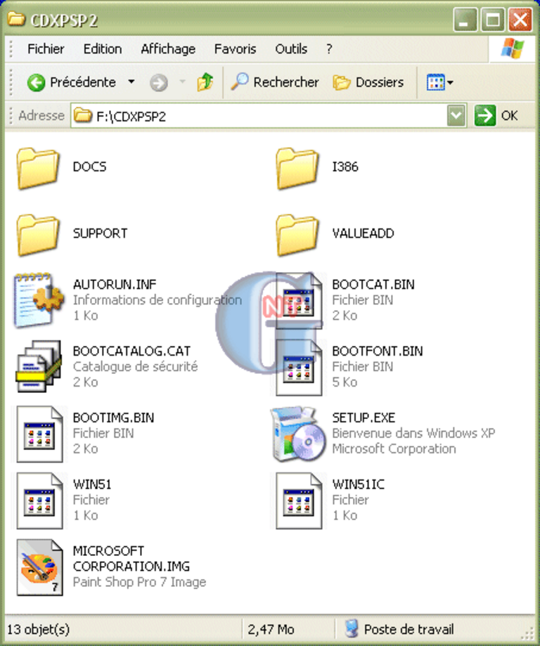 Article n° 41 - Déployement/intégration SP2 avec Windows XP. - cdxp