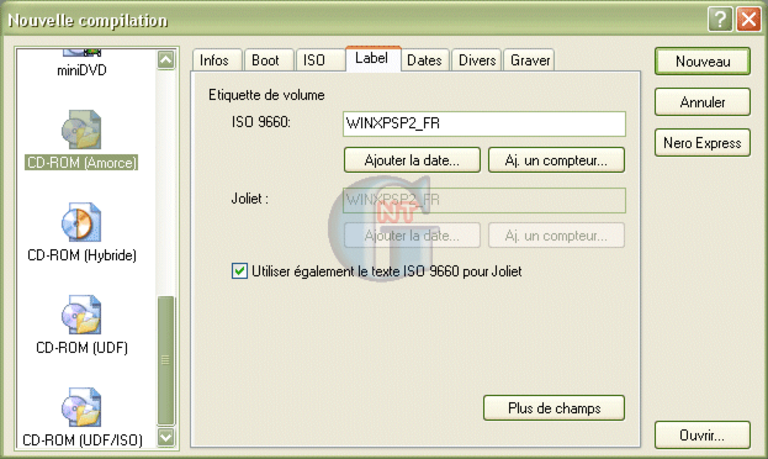 Article n° 41 - Déployement/intégration SP2 avec Windows XP. - nero2